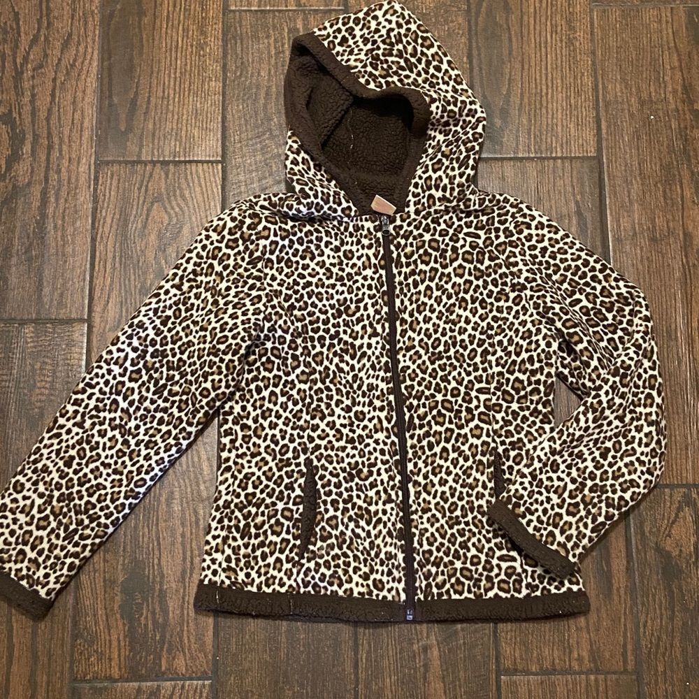 10/$50 Faded Glory Animal Print Girl Sweater Size L (10/12)